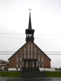 Église de Saint-Pie-X-de-Paspébiac. Vue avant