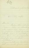 Document (Lettre de William Lewis Baby et Eliza Chapman à Anonyme)