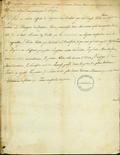 Document (Lettre de François Baby à Jacques Baby)