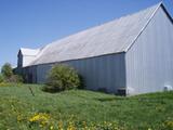 Grange-étable. Mur gouttereau nord. Vue arrière