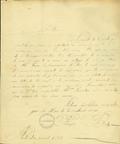 Document (Lettre de François Baby à Pierre de Lanaudière)