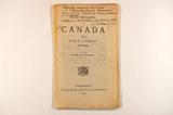 Brochure (Les Belges au Canada). Page de titre avec notes manuscrites