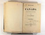 Livre (Histoire du Canada depuis sa découverte jusqu'à nos jours (Tome I)). Page de titre