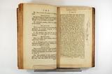 Livre (An account of the proceedings of the British, and other Protestant inhabitants, of the province of Quebeck, in North-America, in order to obtain an House of Assembly in that province). Intérieur de l'imprimé avec signature et notes