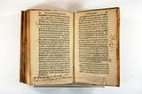 Livre (Relation de ce qui s'est passé de plus remarquable en la mission des pères de la Compagnie de Jésus aux Hurons, pays de la Nouvelle France, depuis le mois de juin de l'année mil six cent quarante, jusques au mois de juin de l'année 1641 : addressée au R.P. Jacques Dinet provincial de la comp. de Jésus, en la province de France). Intérieur de l'imprimé avec annotation