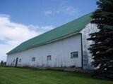 Grange-étable. Côté nord. Vue arrière