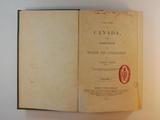 Livre (The rise of Canada, from barbarism to wealth and civilisation). Page de titre avec note manuscrite