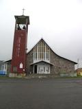 Église Saint-Alban de Cap-des-Rosiers. Vue avant