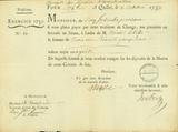 Document (Onze lettres de change de l'Intendant Bigot sur le Trésorier général des colonies à Paris, au comte des dépenses générales du Canada)