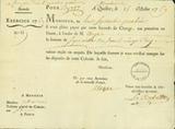 Document (Onze lettres de change de l'Intendant Bigot sur le Trésorier général des colonies à Paris, au comte des dépenses générales du Canada)