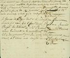 Document (Note de C. Denechau à François Baby lui reprochant les embarras qu'il éprouve à cause de lui au sujet d'un moulin à Bécancour)