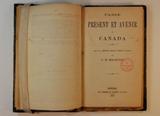 Brochure (Passé, présent et avenir du Canada ; essai lu à Montréal devant l'Institut-Canadien). Page de titre