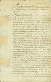 Document (Bail à vie d'un banc dans l'église Notre-Dame à Charles Lemoyne, baron de Longueuil)