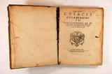 Livre (Jacobi Cuiacii celeberrimi I. C. Recitationes ad titulum digestorum, de justicia et jure, nunc primum in lucem editae). Page de titre