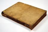 Livre (Jacobi Cuiacii celeberrimi I. C. Recitationes ad titulum digestorum, de justicia et jure, nunc primum in lucem editae). Extérieur de l'imprimé