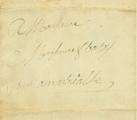 Document (Lettre de Louis Baby à François Baby)