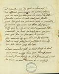 Document (Lettre de la veuve Baby à François Baby)