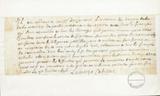 Document (Ordre au sieur d'Argenteuil de se rendre au fort Frontenac avec tous les Français et les sauvages qu'il pourra amener)