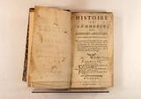 Livre (Histoire et commerce des colonies angloises, dans l'Amérique septentrionale : où l'on trouve l'état actuel de leur population, & des détails curieux sur la constitution de leur gouvernement, principalement sur celui de la Nouvelle-Angleterre, de la Pensilvanie, de la Caroline, & de la Géorgie). Page de titre