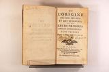 Livre (De l'origine des loix, des arts, et des sciences; et de leurs progrès chez les anciens peuples (Tome I)). Page de titre