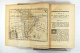 Livre (An account of the European settlements in America... (Tome I)). Intérieur de l'imprimé et carte