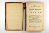 Livre (An account of the European settlements in America... (Tome II)). Page de titre
