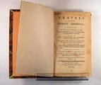 Livre (Travels into North America : containing its natural history, and a circumstantial account of its plantations and agriculture in general : with the civil, ecclesiastical and commercial state of the country, the manners of the inhabitants and several curious and important remarks on various subjects (Tome I)). Page de titre