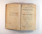 Livre (La politique d'Aristote, ou, La science des gouvernemens (Tome II)). Page de titre avec signature