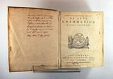 Livre (Gerardi Ioannis Vossii De arte grammatica libri septem (Tome I-IV)). Page de titre avec notes manuscrites