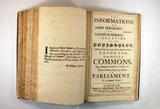 Livre (The informations of John Sergeant and David Maurice, gentlemen : relating to the Popish-Plot: (deliver'd by them upon their respective oaths) reported to the House of Commons, upon Saturday the 26th Day of March, 1881. Then ordered by the Commons in Parliament, to be forthwith printed). Page de titre