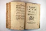 Livre (His Majesties most gracious speech to both Houses of Parliament, on Friday the 22th of May, 1685). Page de titre