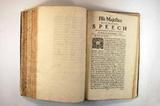 Livre (His Majesties most gracious speech to both Houses of Parliament, on Monday the 9th of November, 1685). Page de titre