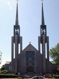 Église des Saints-Martyrs-Canadiens. Vue avant
