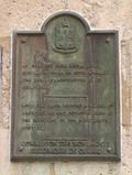 Plaque de Louis Quévillon. Vue avant