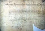Document (Commission royale de capitaine d'infanterie en Canada au sieur de La Pérade de Lanaudière)