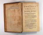 Livre (The contest in America between Great Britain and France : with its consequences and importance : giving an account of the views and designs of the French, with the interests of Great Britain, and the situation of the British and French colonies, in all parts of America : in which a proper barrier between the two nations in North America is pointed out, with a method to prosecute the war, so as to obtain that necessary security for our colonies). Page de titre avec notes manuscrites