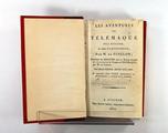 Livre (Les aventures de Télémaque, fils d'Ulysse, et celles d'Aristonoüs). Page de titre