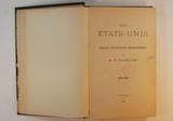 Livre (Les États-Unis : origine, institutions, développement). Page de titre