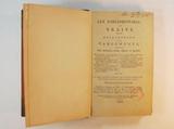 Livre (Lex parliamentaria ou Traité de la loi et coutume des parlements, montrant leur antiquité, noms, espèces et qualités ... avec le rapport d'un cas en Parlement entre Sir Francis Goodwyn et Sir John Fortescue, Chevaliers du Comté de Bucks). Page de titre avec signature de A. de Montigny