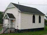 Église Moore Settlement United Baptist. Vue latérale
