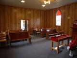 Église Moore Settlement United Baptist. Vue intérieure