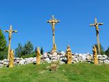 Site patrimonial du Calvaire-d'Huberdeau. Jésus meurt sur la croix