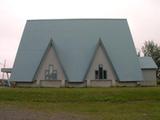 Église Évangélique de Chibougamau. Vue latérale