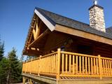 Chalet Antoine-Dubuc. Vue du pignon avant