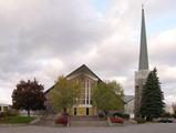 Église de Sainte-Béatrice. Vue avant