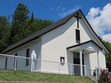 Chapelle de Notre-Dame-du-Lac-Poulin. Vue d'angle