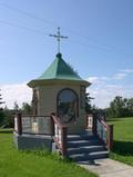 Monument religieux de Saint-Benoît-Labre. Vue avant
