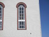 Église de Saint-Prosper. Vue de détail (fenêtre extérieure)