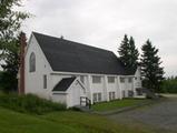 Église Thetford Mines United Church. Vue latérale