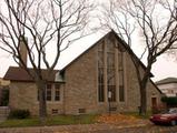 Église Presbyterian Church of the Town of Mount Royal. Vue latérale